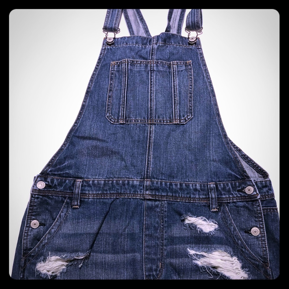 American eagle overall shorts